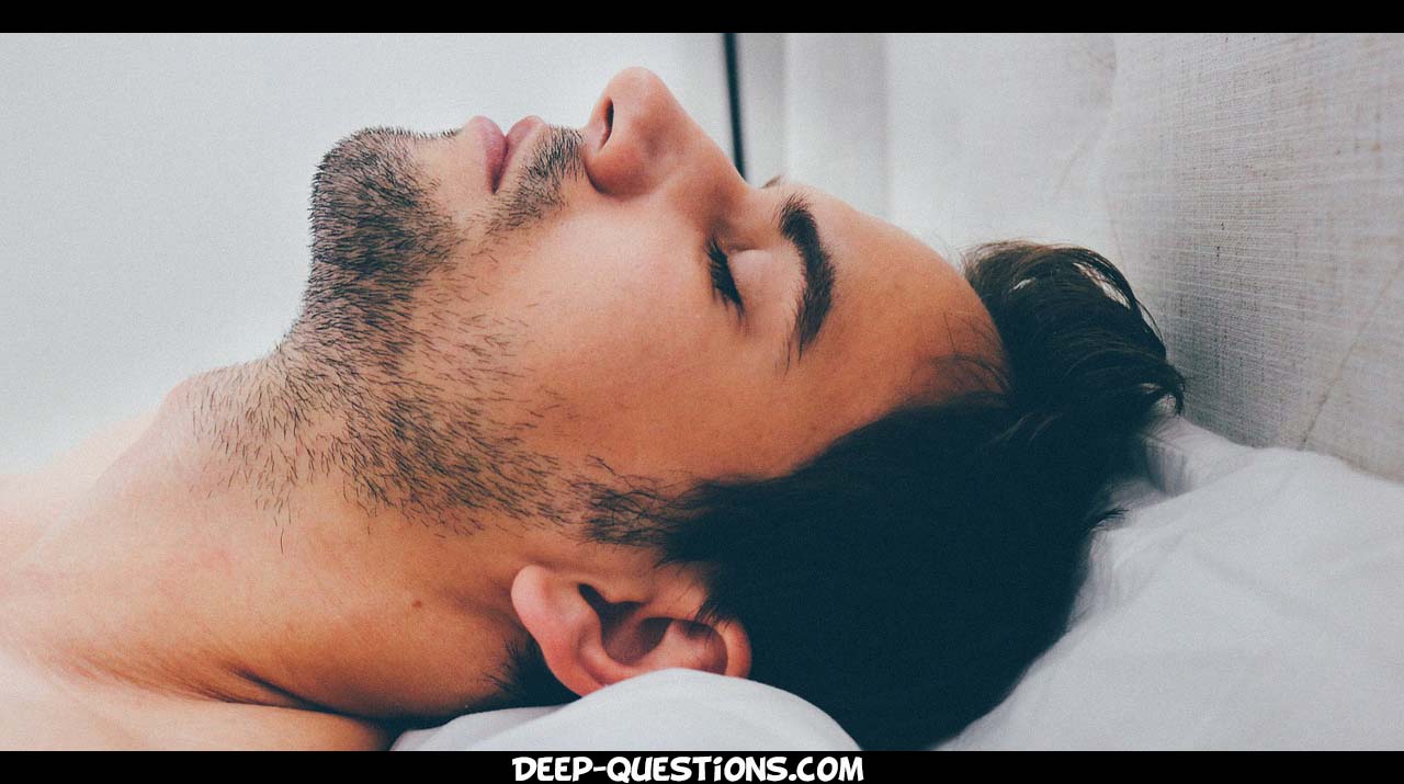 Man thinking some deep questions