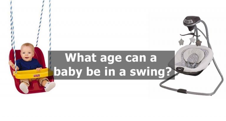 What age can a baby be in a swing? by Deep Questions